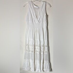 Laddi V-Neck Sleeveless Lace Maxi Dresses midi Long Dress XL